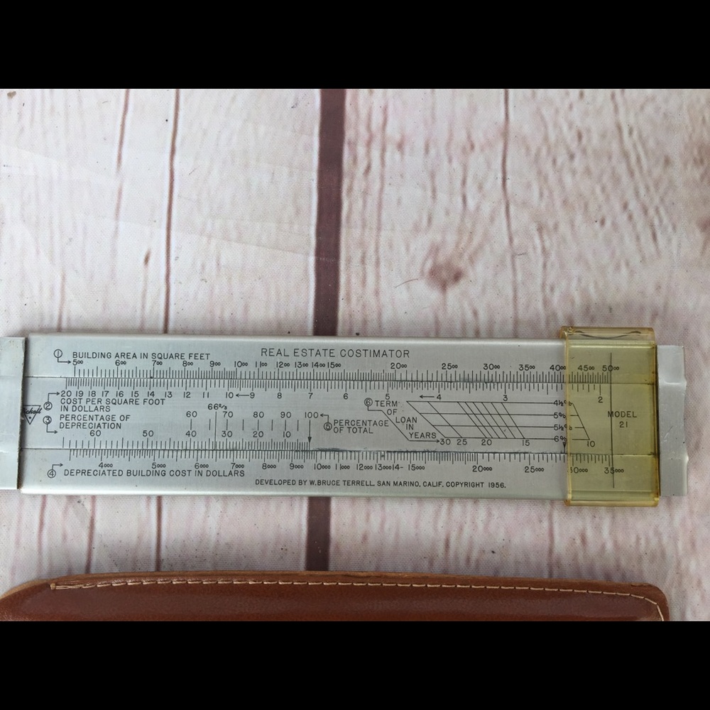 VINTAGE PICKETT 1957 REAL ESTATE COSTIMATOR